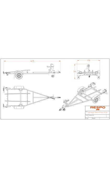 Priekaba RESPO vandens motociklui 750V451T179-JET
