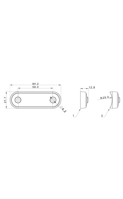 Žibintas LED FT-073 12/24V baltas