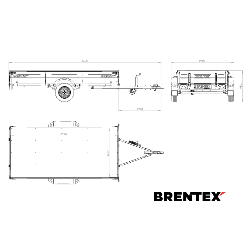 Priekaba Brentex BREN-3315N