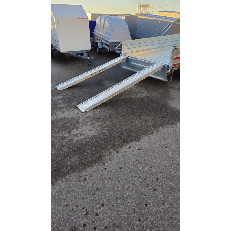 Aliuminės rampos 65x25NB 2050 - 2600kg G užkabinimas