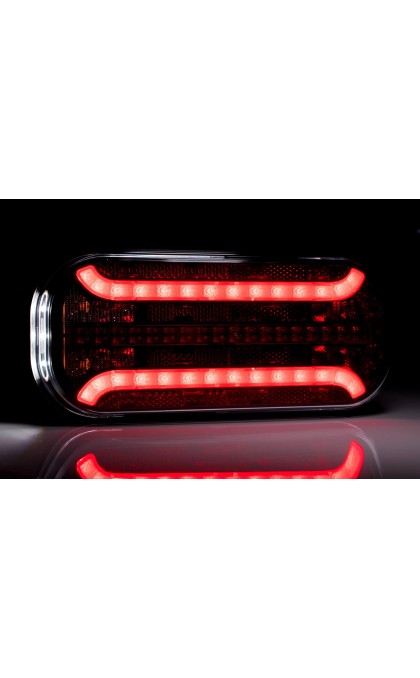 Žibintas LED FT-230 COF LED DI. su nr. atbul. 12/24VBP dešinė (su laidu)