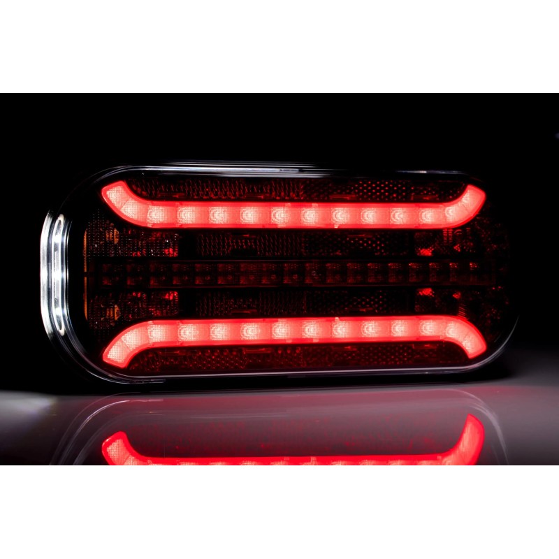 Žibintas LED FT-230 COF LED DI. su nr. atbul. 12/24VBP dešinė (su laidu)