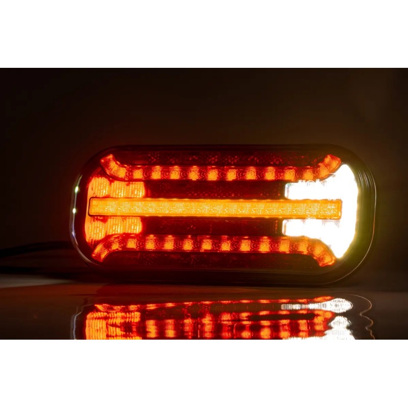 Žibintas LED FT-230 PM LED DI. su nr. priešr. 12/24BP kairė (su laidu)