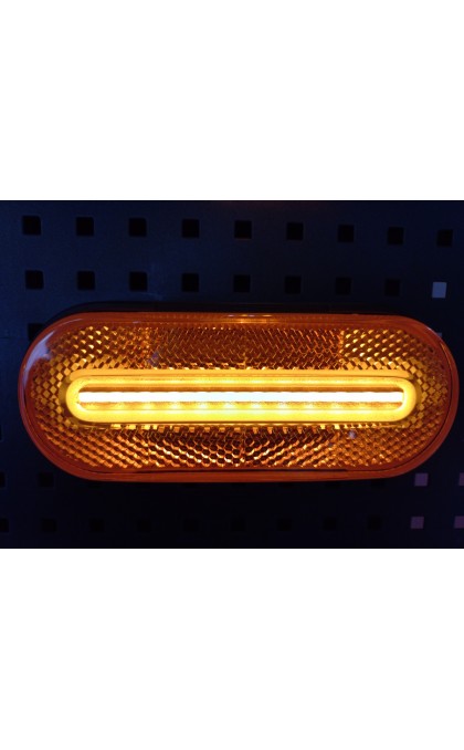 Žibintas LED FT-070 geltonas 12/36v