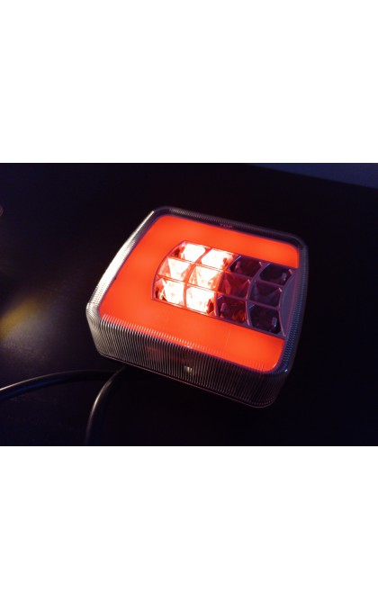 LED priekabos žibintai tvirtinami magnetu,su laidu 7.5m+2.5m ir 7PIN kištuku (L1852)
