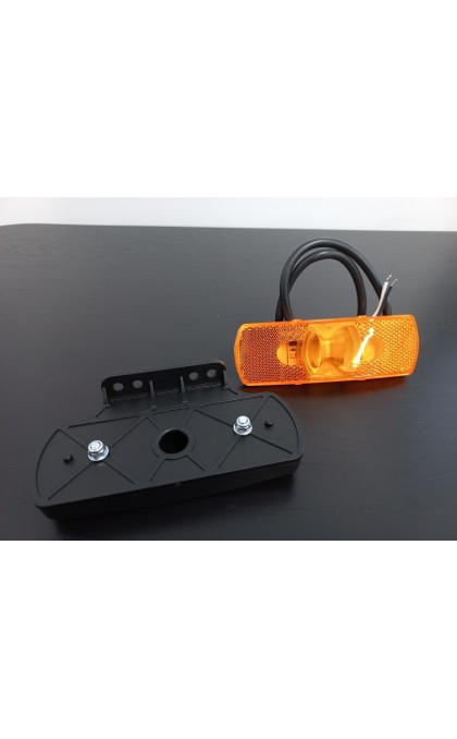 Žibintas LED oranžinis šoninis su laikikliu HORPOL LD2220