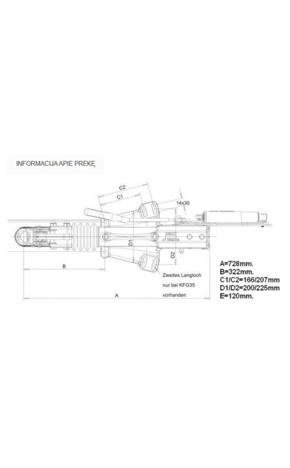 Inercinis sukabinimo stabdžių mechanizmas 3500kg KNOTT