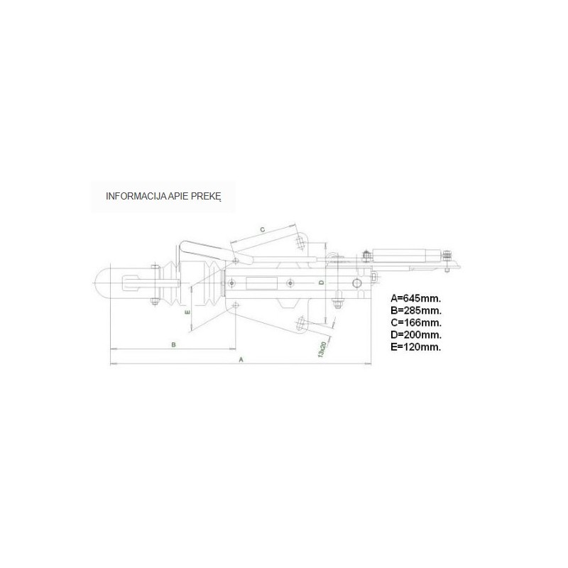 Inercinis sukabinimo stabdžių mechanizmas 2000kg KNOTT