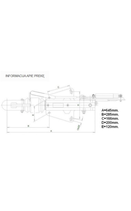 Inercinio stabdžio mechanizmas KNOTT 1300kg