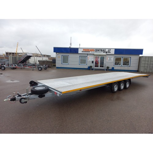 Priekaba Besttrailers INDIANA 8,5x2,1m 3500kg R14C. Dengtas