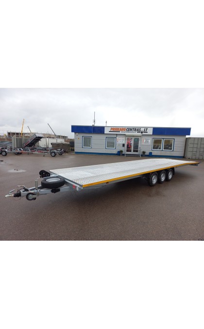 Priekaba Besttrailers INDIANA 8,5x2,1m 3500kg R14C. Dengtas