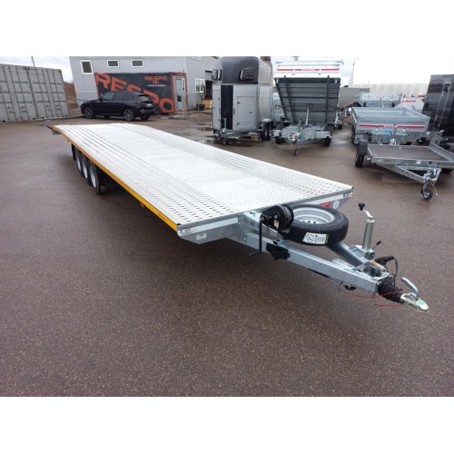 Priekaba Besttrailers INDIANA 8,5x2,1m 3500kg R13C. Dengtas