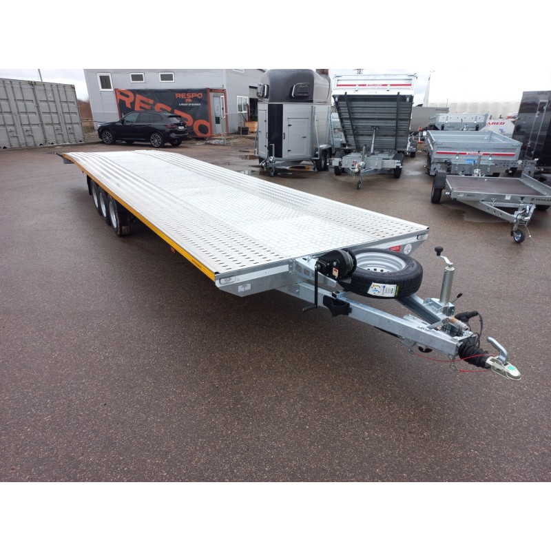 Priekaba Besttrailers INDIANA 8,5x2,1m 3500kg R14C. Dengtas