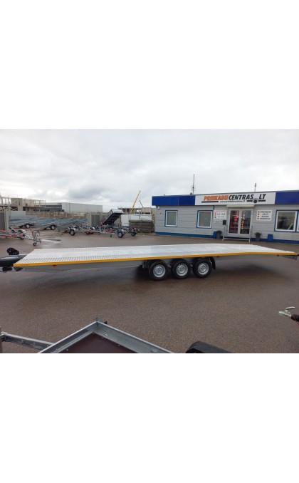 Priekaba Besttrailers INDIANA 8,5x2,1m 3500kg R13C. Dengtas