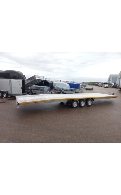 Priekaba Besttrailers INDIANA 8,5x2,1m 3500kg R14C. Dengtas