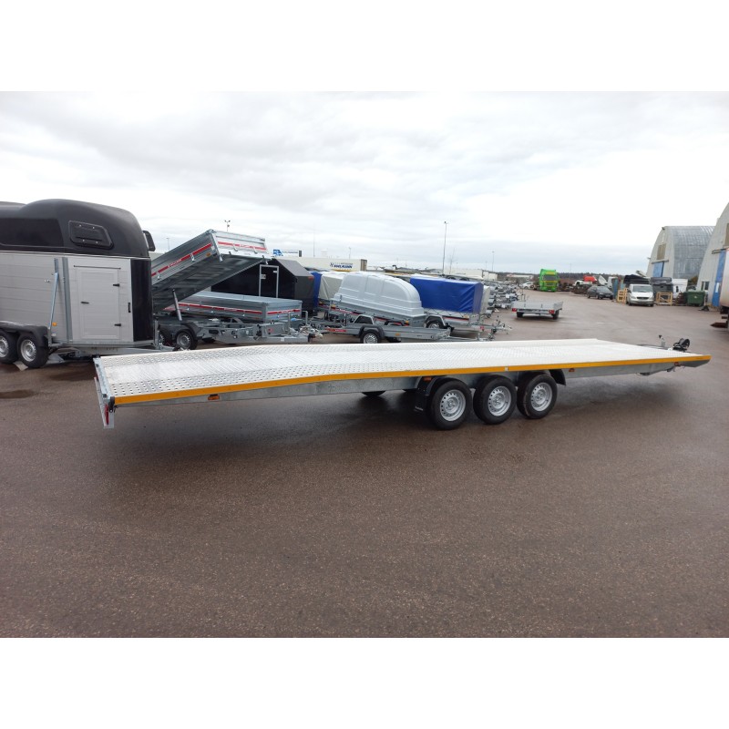 Priekaba Besttrailers INDIANA 8,5x2,1m 3500kg R14C. Dengtas