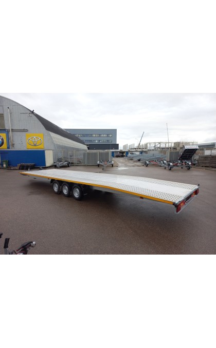 Priekaba Besttrailers INDIANA 8,5x2,1m 3500kg R14C. Dengtas