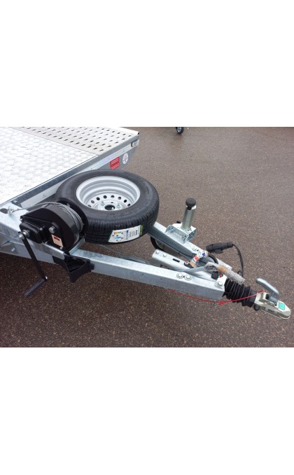 Priekaba Besttrailers INDIANA 8,5x2,1m 3500kg R14C. Dengtas