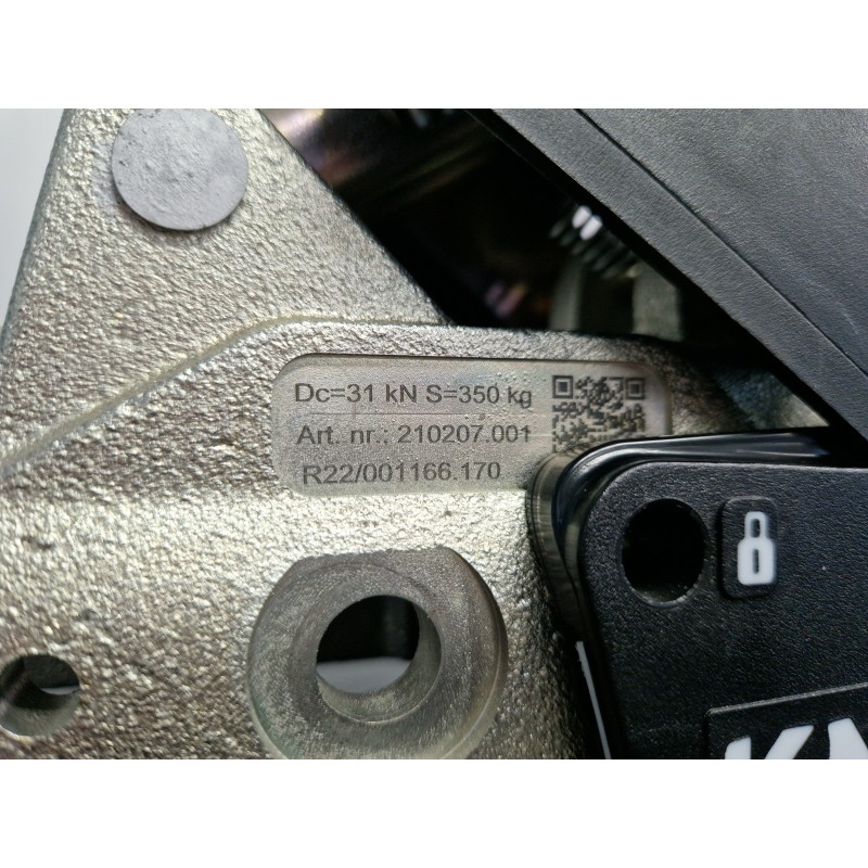 Priekabos sukabinimo spyna 60 KNOTT KS35 3500kg su stabilizatorium