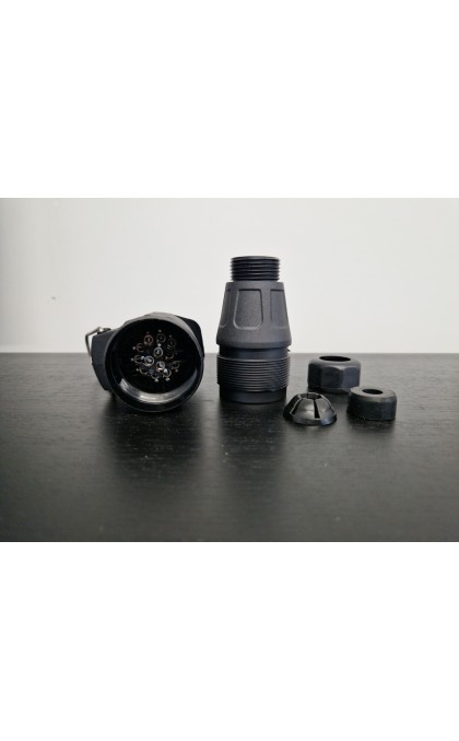 Jungtis lizdas 12v plastikas 13pin prailginimo