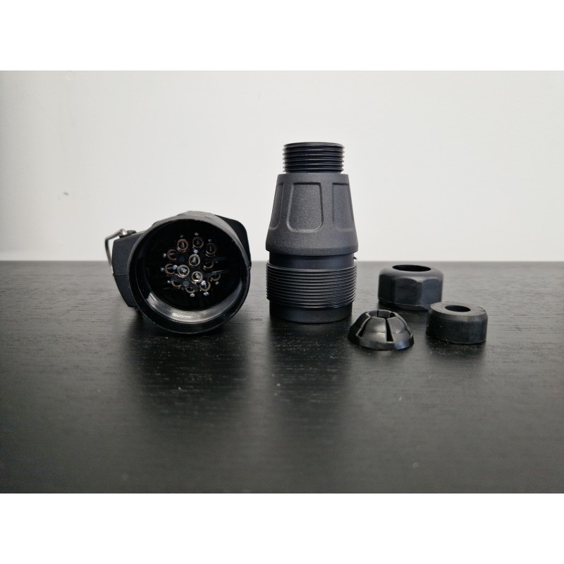 Jungtis lizdas 12v plastikas 13pin prailginimo