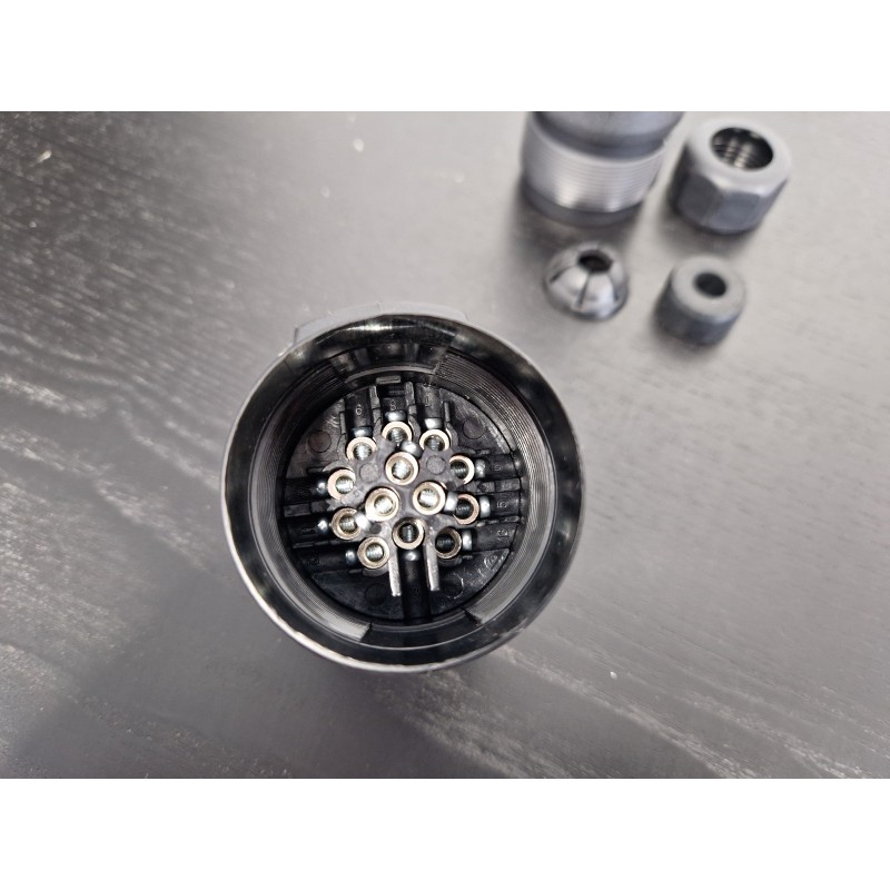 Jungtis lizdas 12v plastikas 13pin prailginimo