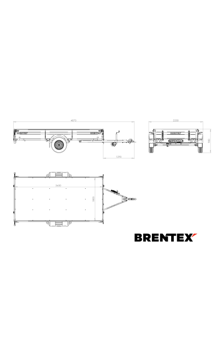 Priekaba Brentex-Trailer BREN-3718