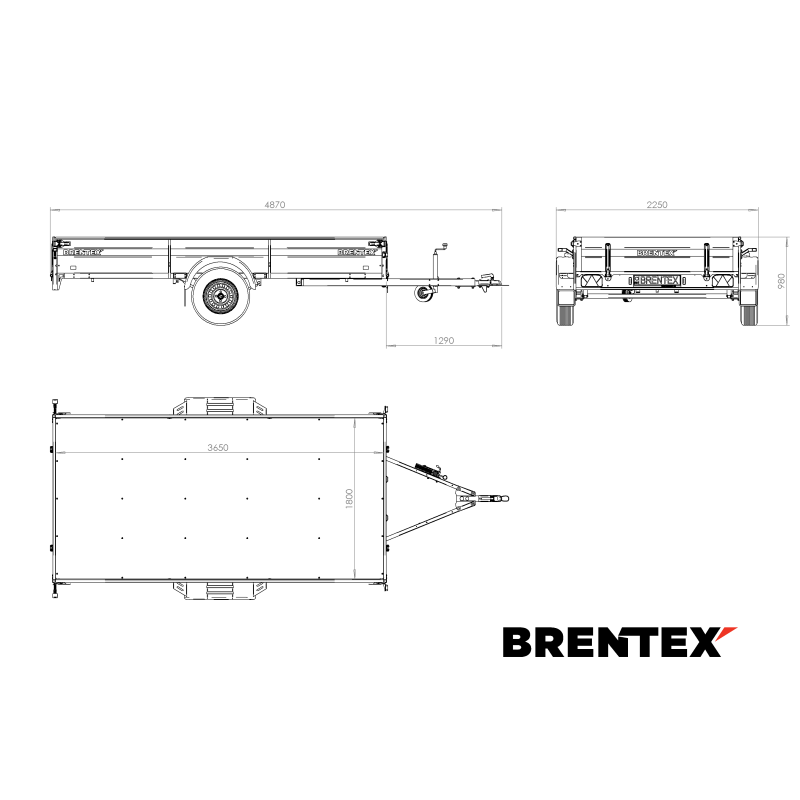 Priekaba Brentex-Trailer BREN-3718