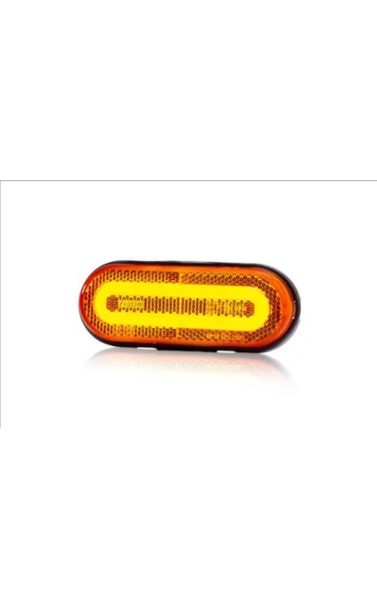 Žibintas LED FT-072 su laikikliu 12/36V geltonas