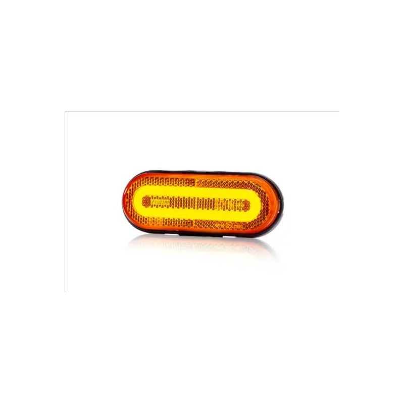 Žibintas LED FT-072 su laikikliu 12/36V geltonas