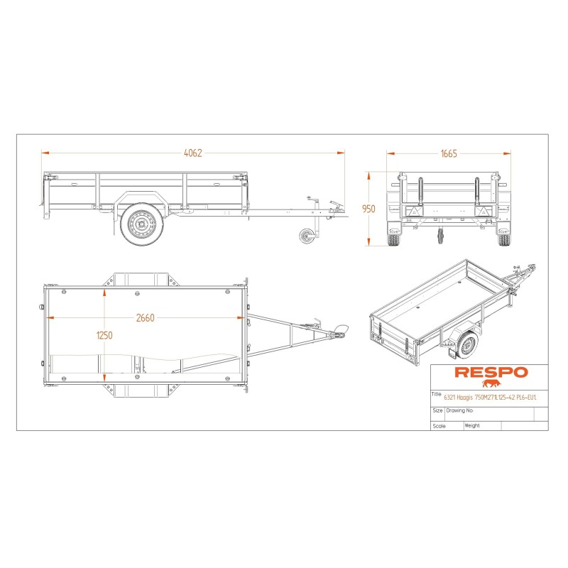 Priekaba RESPO 271L125-33