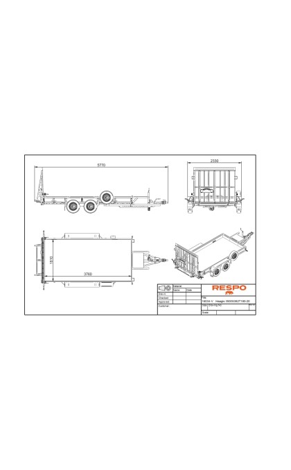 Priekaba Respo 3500S382T180 dugnas tinklas