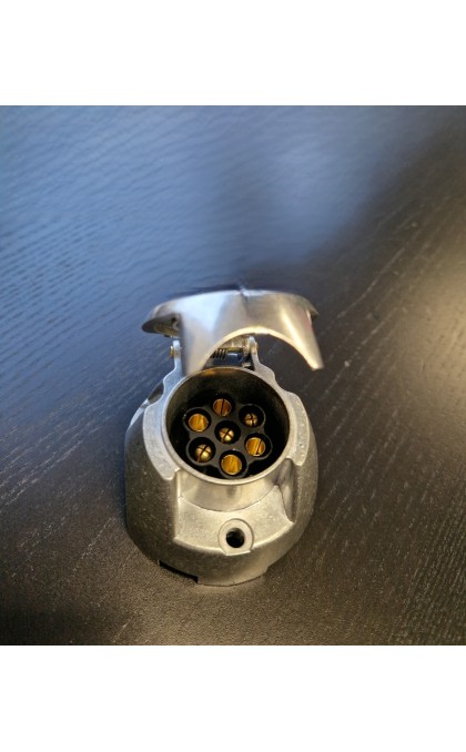 Jungtis lizdas 12v duraliuminis 7pin