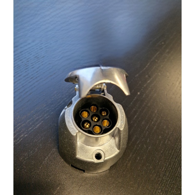 Jungtis lizdas 12v duraliuminis 7pin