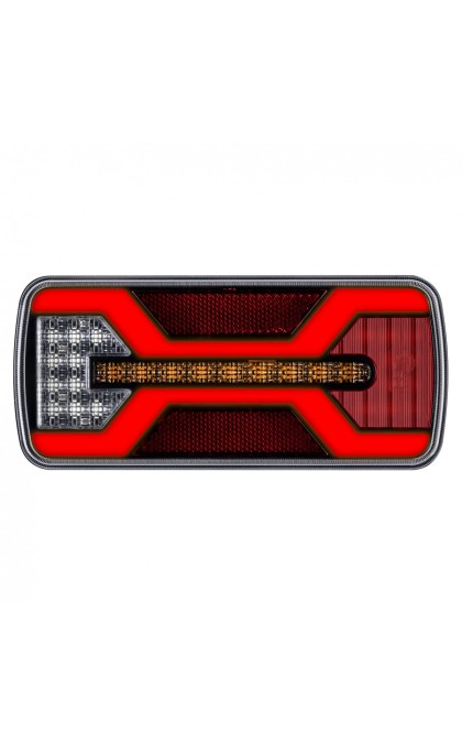 Žibintas LED 12/24v L2431 X-Spider 5pin kairė