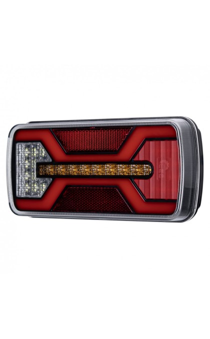 Žibintas LED 12/24v L2431 X-Spider 5pin kairė