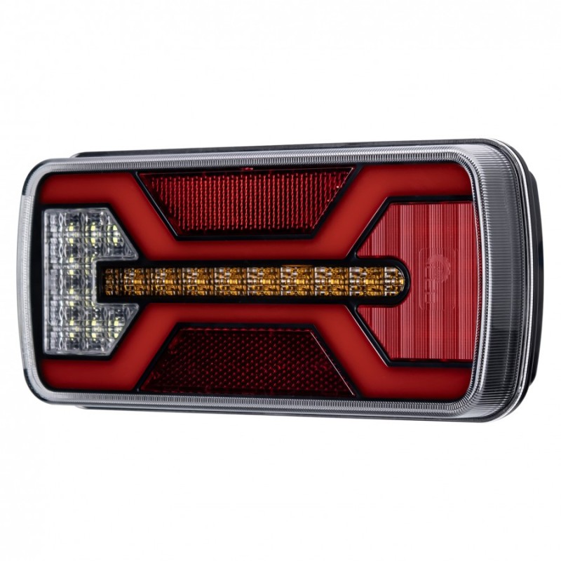Žibintas LED 12/24v L2431 X-Spider 5pin kairė