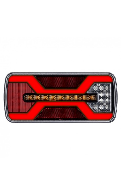 Žibintas LED 12/24v L2430 X-Spider 5pin kairė