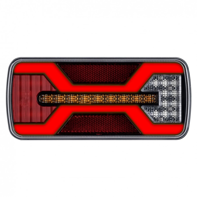 Žibintas LED 12/24v L2430 X-Spider 5pin kairė